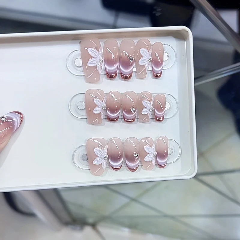 Floral-Inspired Press-On Nail Set Stornfield