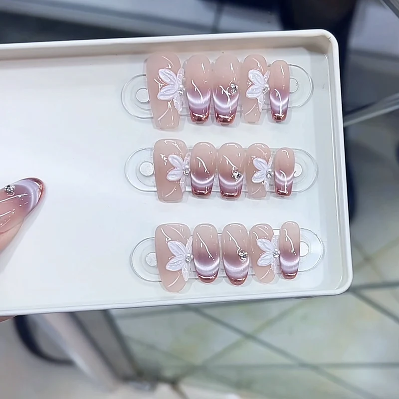 Floral-Inspired Press-On Nail Set Stornfield