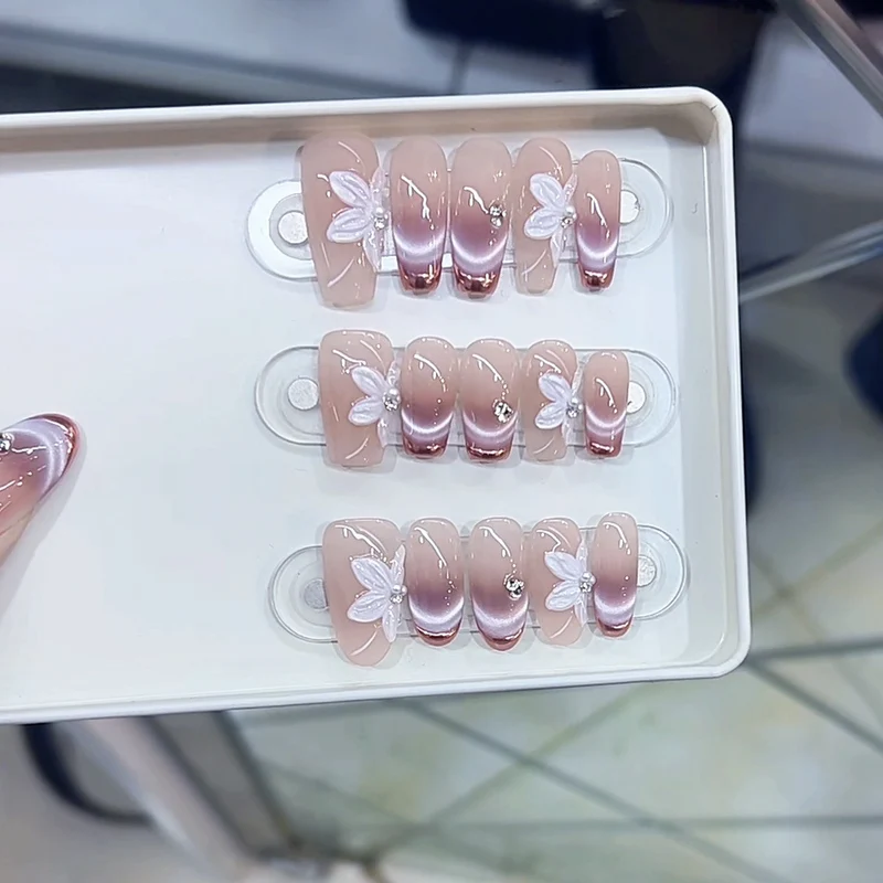 Floral-Inspired Press-On Nail Set Stornfield