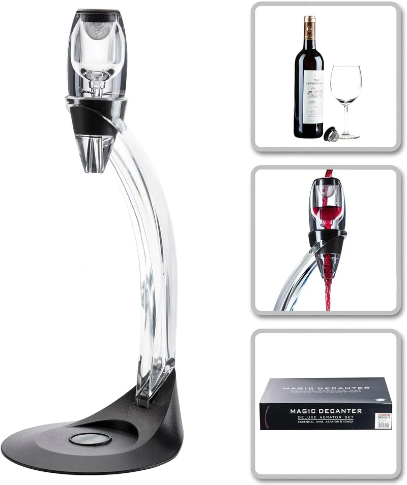 Luxus Weinbelüfter mit Ständer - Premium Wein-Dekanter Set