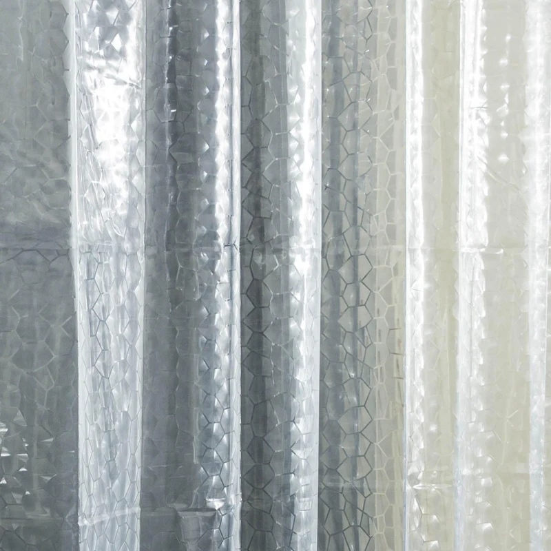 Transparenter Duschvorhang 180x180 cm - Wasserfest mit Magneten