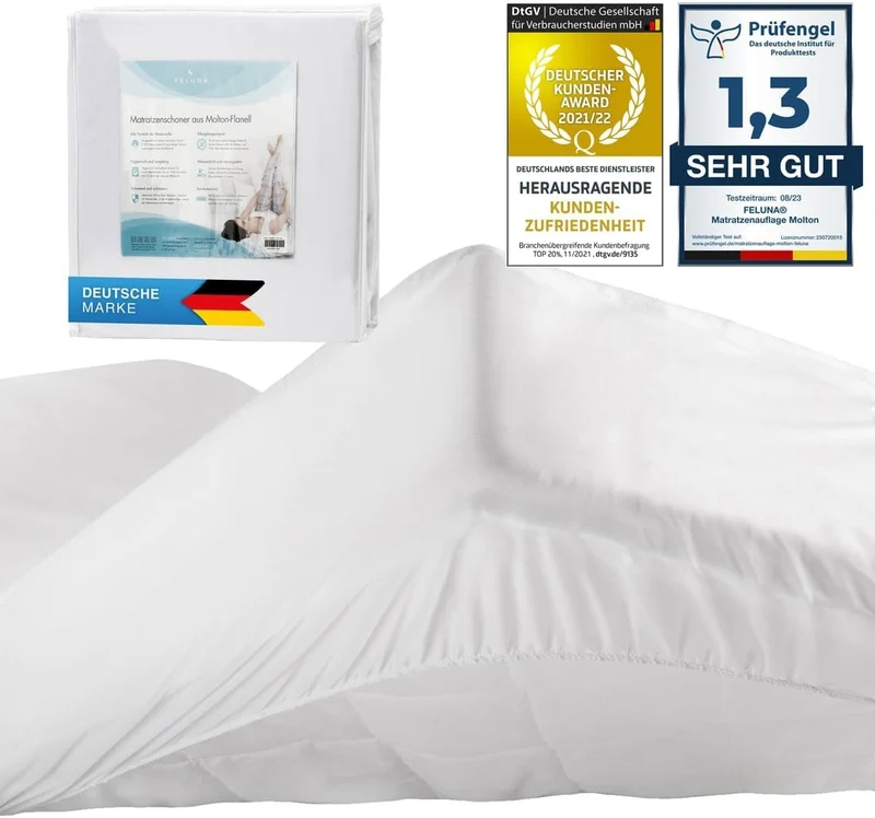 Molton Matratzenschoner 140x200cm - Wasserdichte Betteinlage