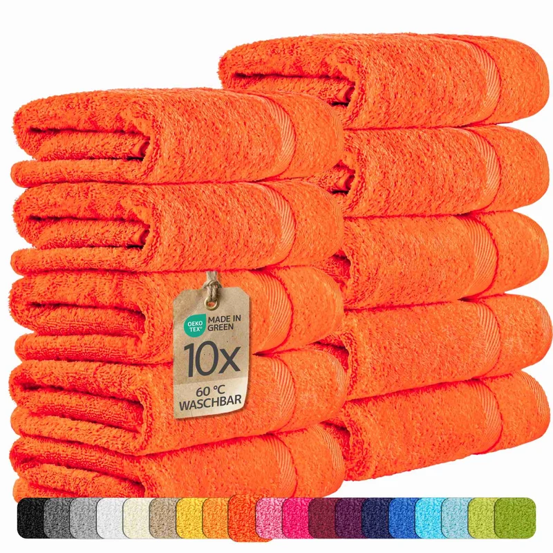 etérea 10er Pack Handtücher Carli Handtuch Bulkset