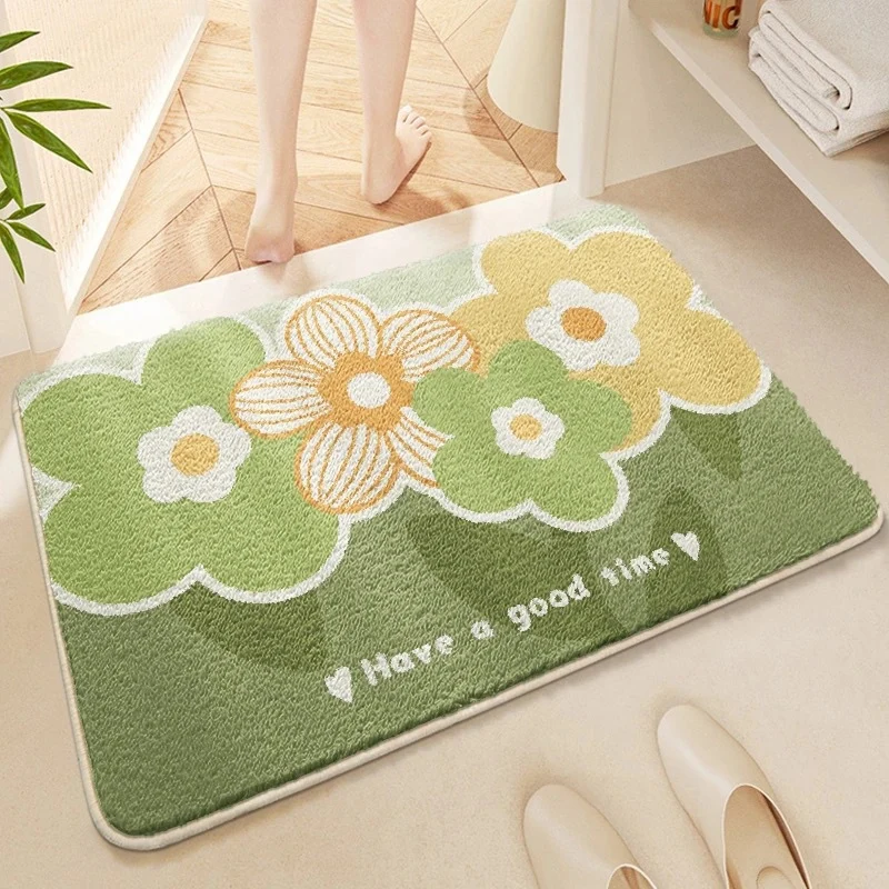 Floral Patterned Bath Mat Stornfield