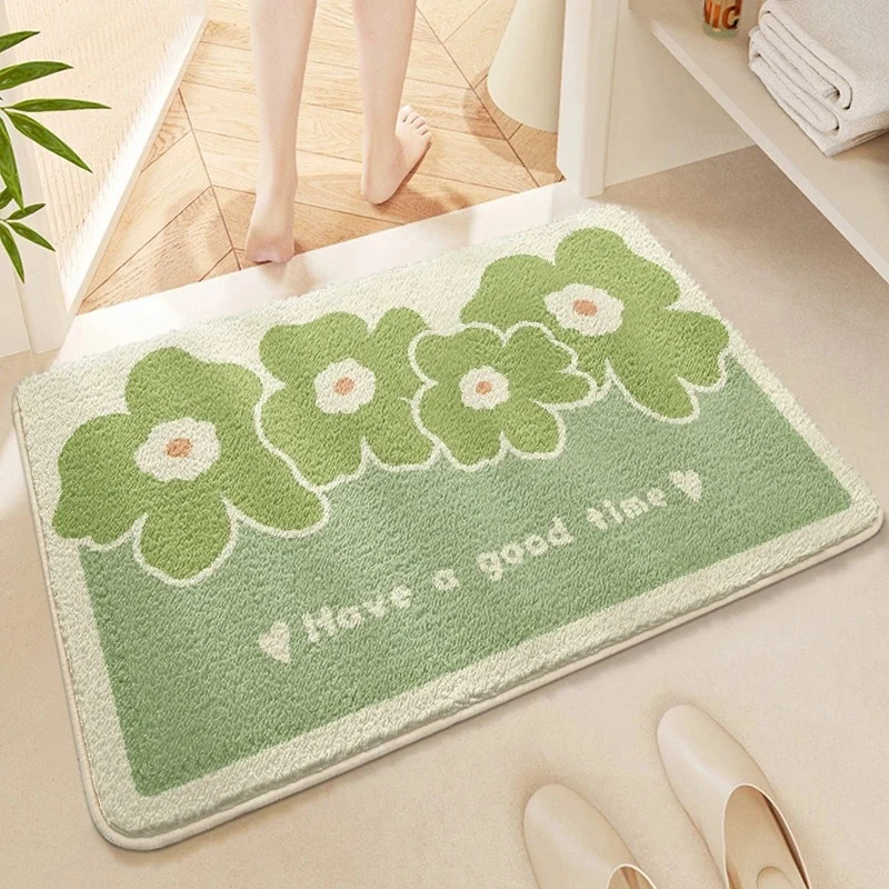 Floral Patterned Bath Mat Stornfield