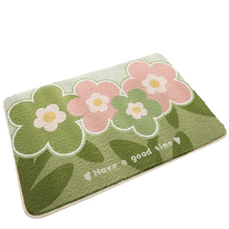 Floral Patterned Bath Mat Stornfield
