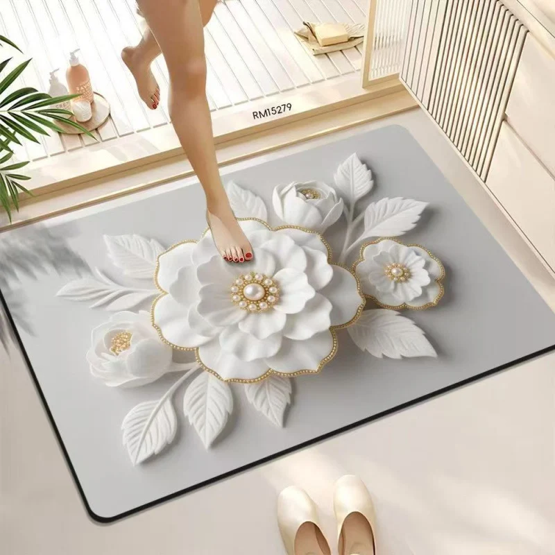 Decorative Butterfly Bath Mat Stornfield