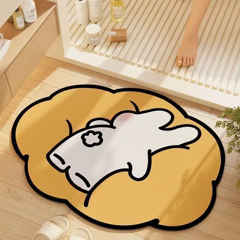 Whimsical Cat-Themed Bath Mat Stornfield