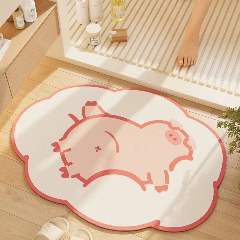 Whimsical Cat-Themed Bath Mat Stornfield
