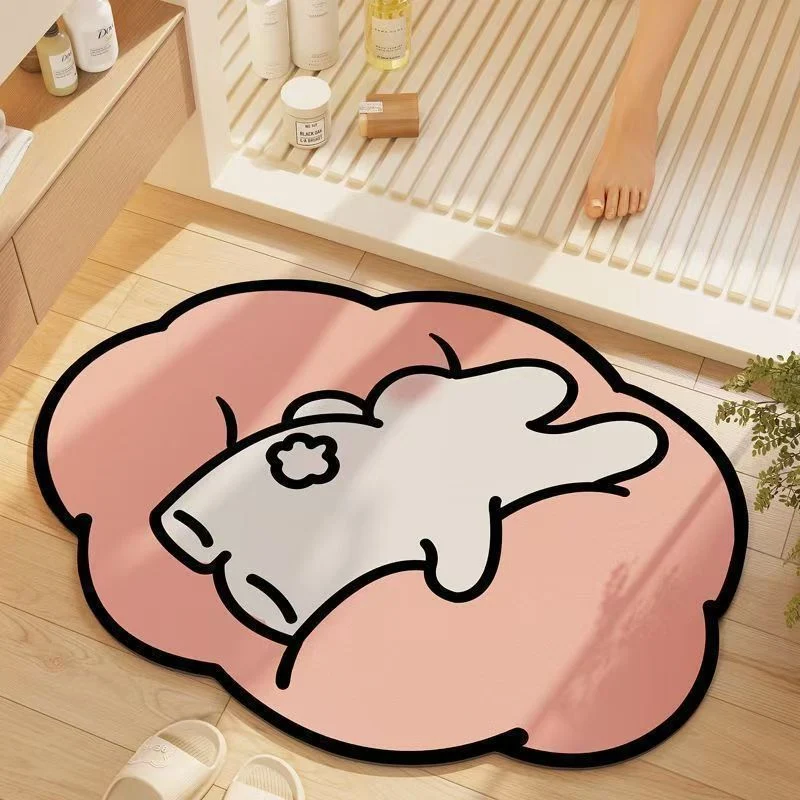 Whimsical Cat-Themed Bath Mat Stornfield