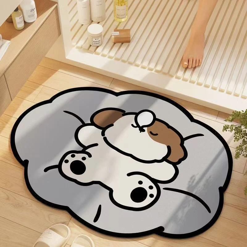 Whimsical Cat-Themed Bath Mat Stornfield