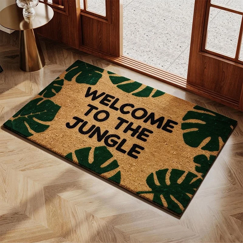Tropical Leaf Design Outdoor Doormat Stornfield