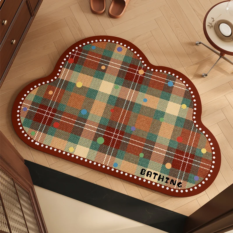 Playful Puppy Themed Bath Mat Stornfield