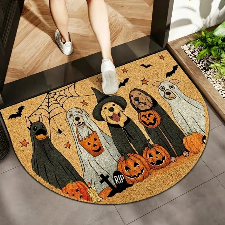 Playful Pet-Themed Decorative Doormat Stornfield