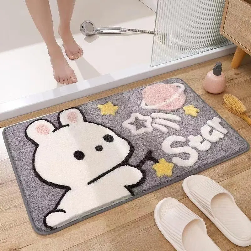 Playful Penguin-Themed Bath Mat Stornfield
