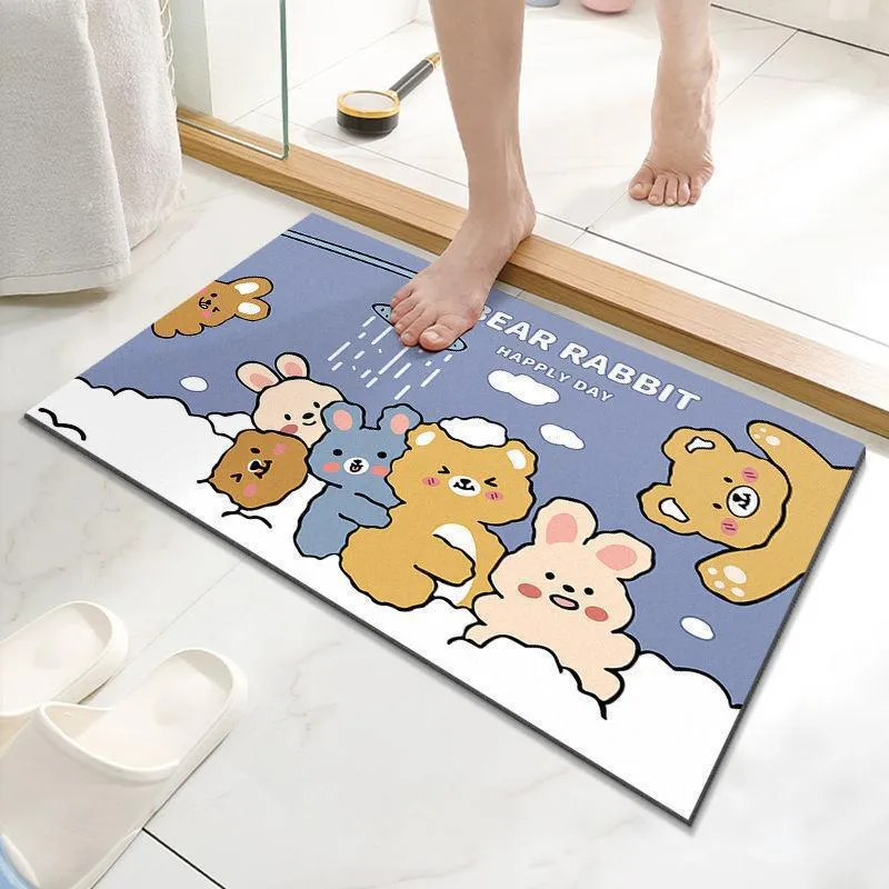 Playful Penguin-Themed Bath Mat Stornfield