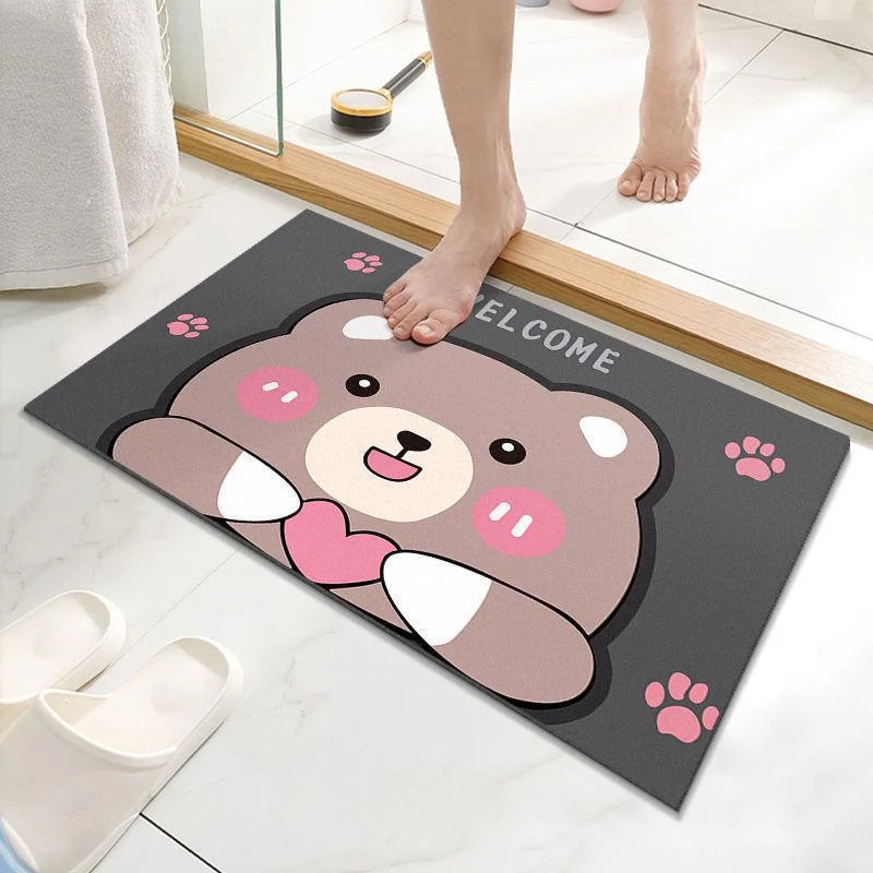 Playful Penguin-Themed Bath Mat Stornfield