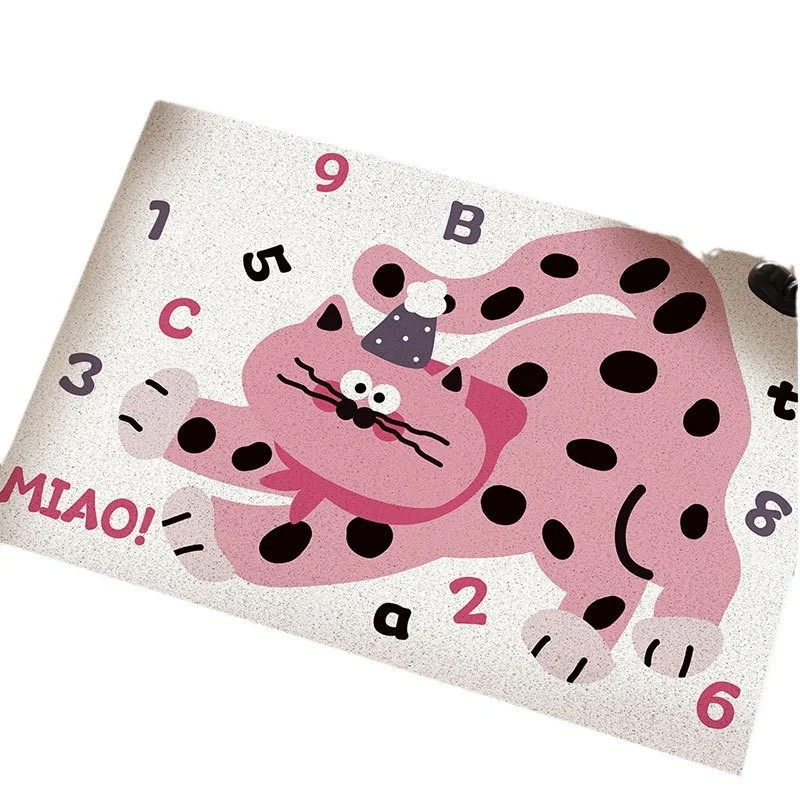 Playful Cat-Themed Decorative Mat Stornfield