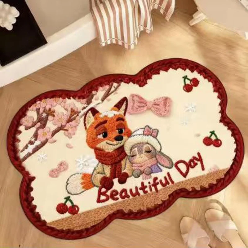 Playful Animal-Themed Decorative Bath Mat Stornfield