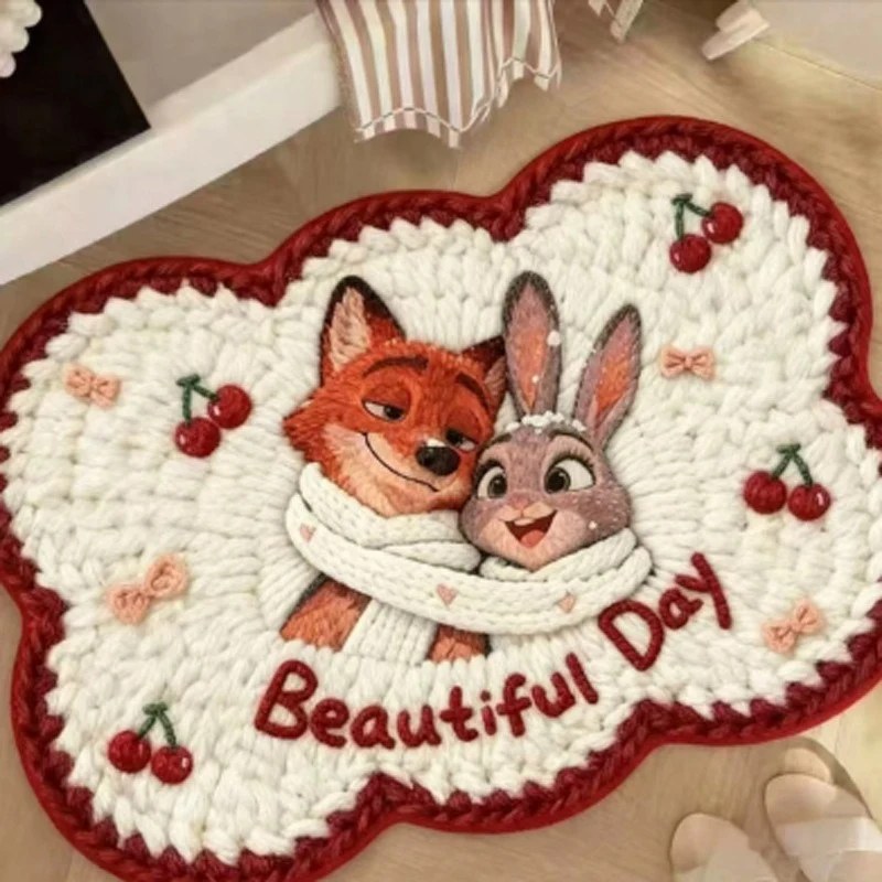 Playful Animal-Themed Decorative Bath Mat Stornfield
