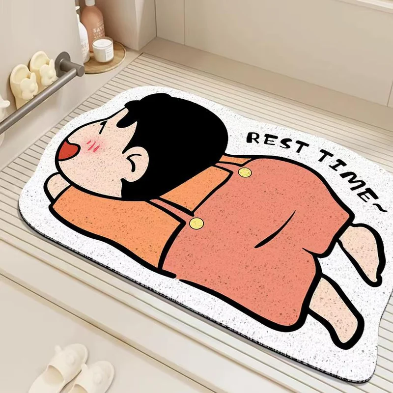 Playful Animal Print Bath Mat Stornfield