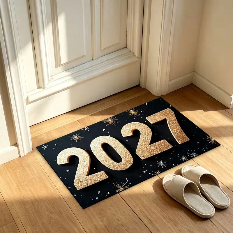 New Year Celebration Welcome Mat Stornfield