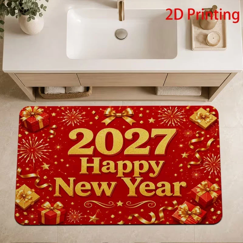New Year Celebration Welcome Mat Stornfield