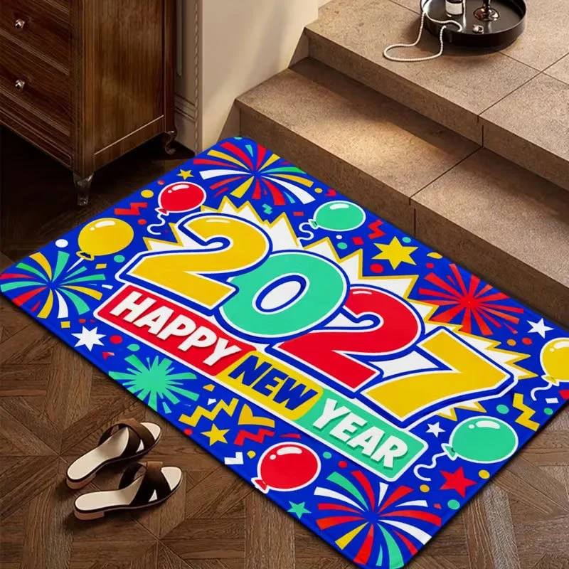 New Year Celebration Welcome Mat Stornfield