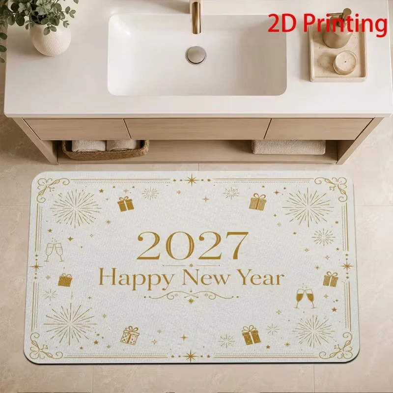 New Year Celebration Welcome Mat Stornfield