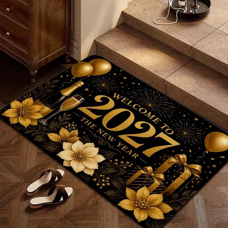 New Year Celebration Welcome Mat Stornfield