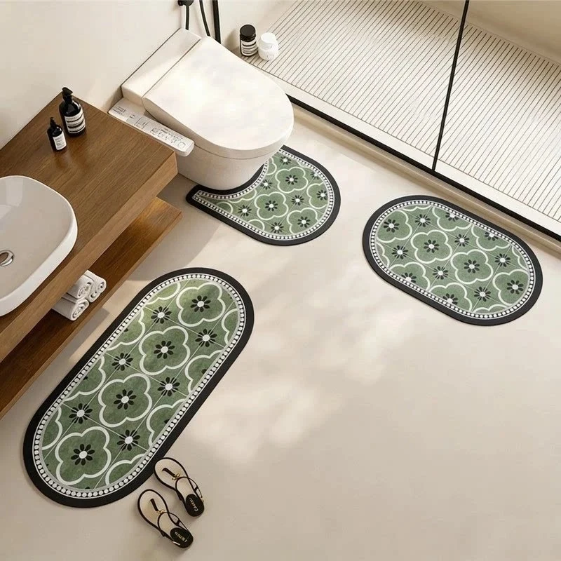 Modern Bathroom Non-Slip Area Mat Set Stornfield