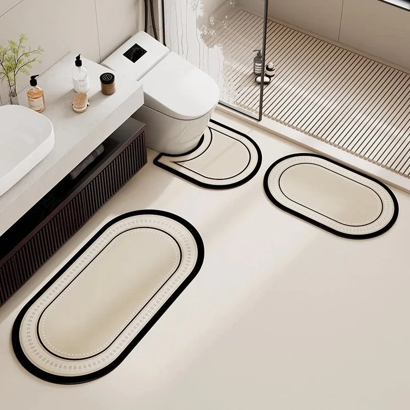 Modern Bathroom Non-Slip Area Mat Set Stornfield