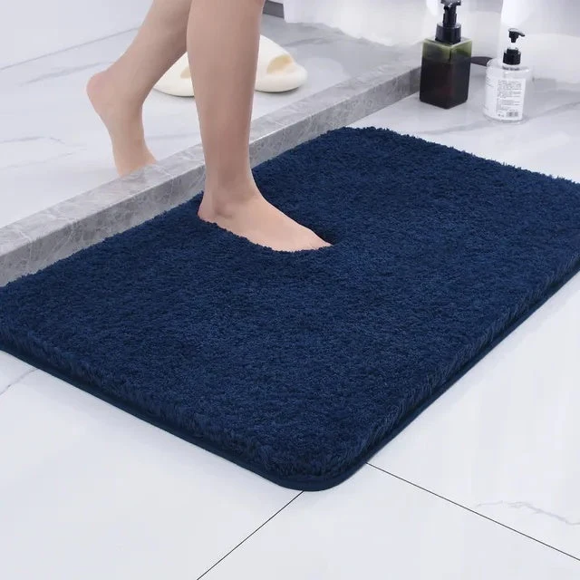 Luxuriöse Mikrofaser Badematte 50x80cm - Weich Rutschfest Schnelltrocknend für Badezimmer