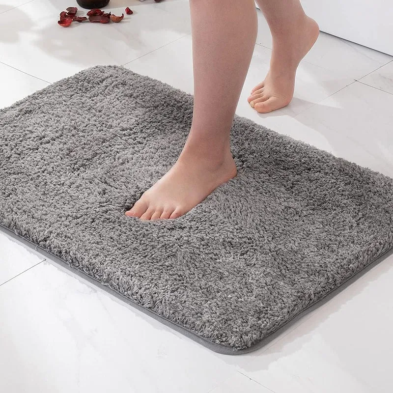 Luxuriöse Mikrofaser Badematte 50x80cm - Weich Rutschfest Schnelltrocknend für Badezimmer