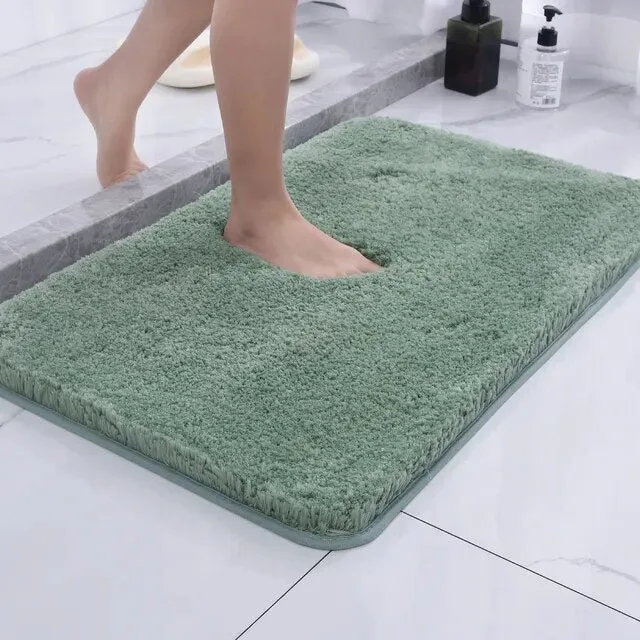 Luxuriöse Mikrofaser Badematte 50x80cm - Weich Rutschfest Schnelltrocknend für Badezimmer