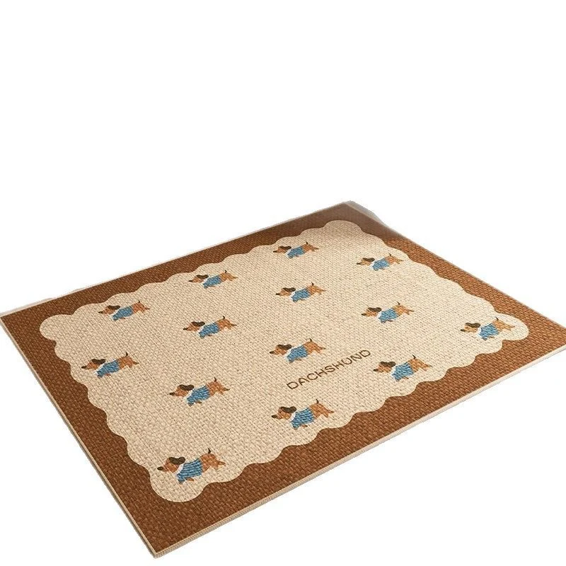 Decorative Dachshund Print Area Mat Stornfield