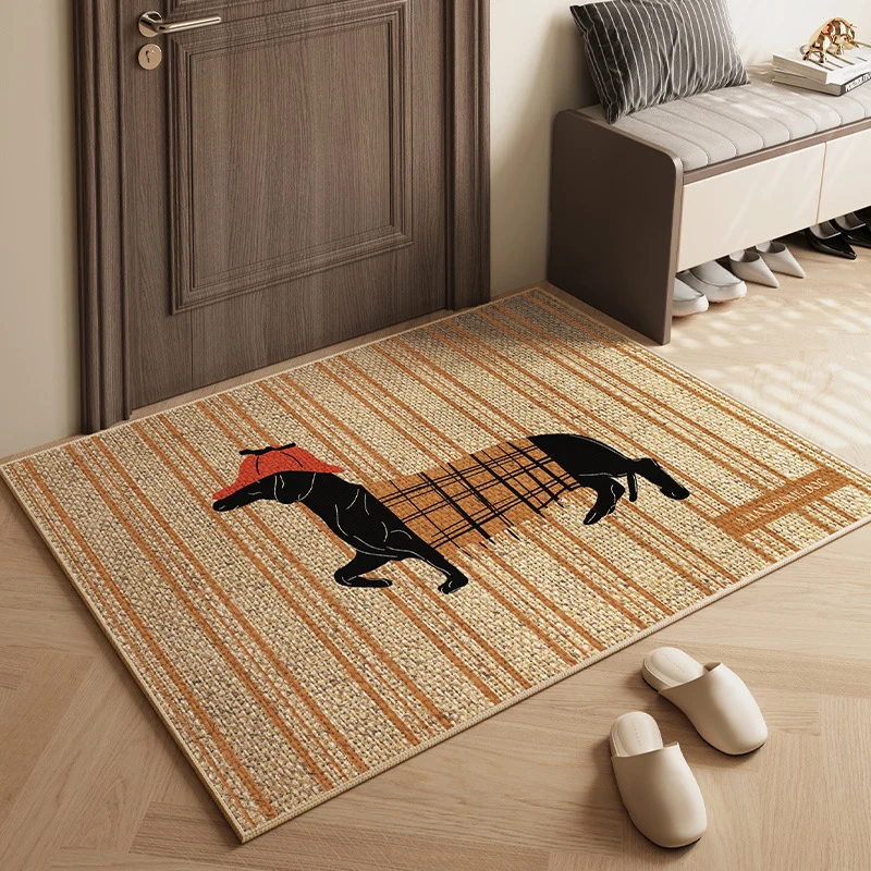 Decorative Dachshund Print Area Mat Stornfield