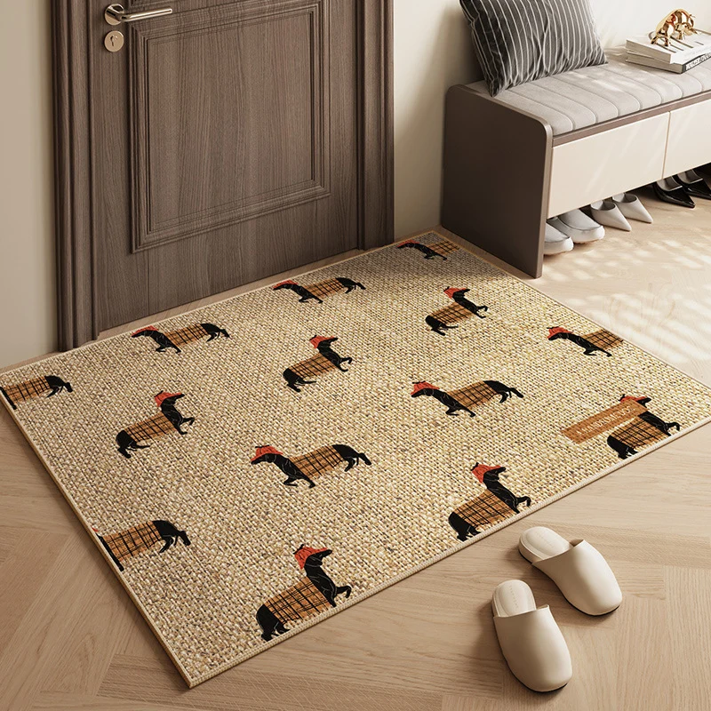 Decorative Dachshund Print Area Mat Stornfield