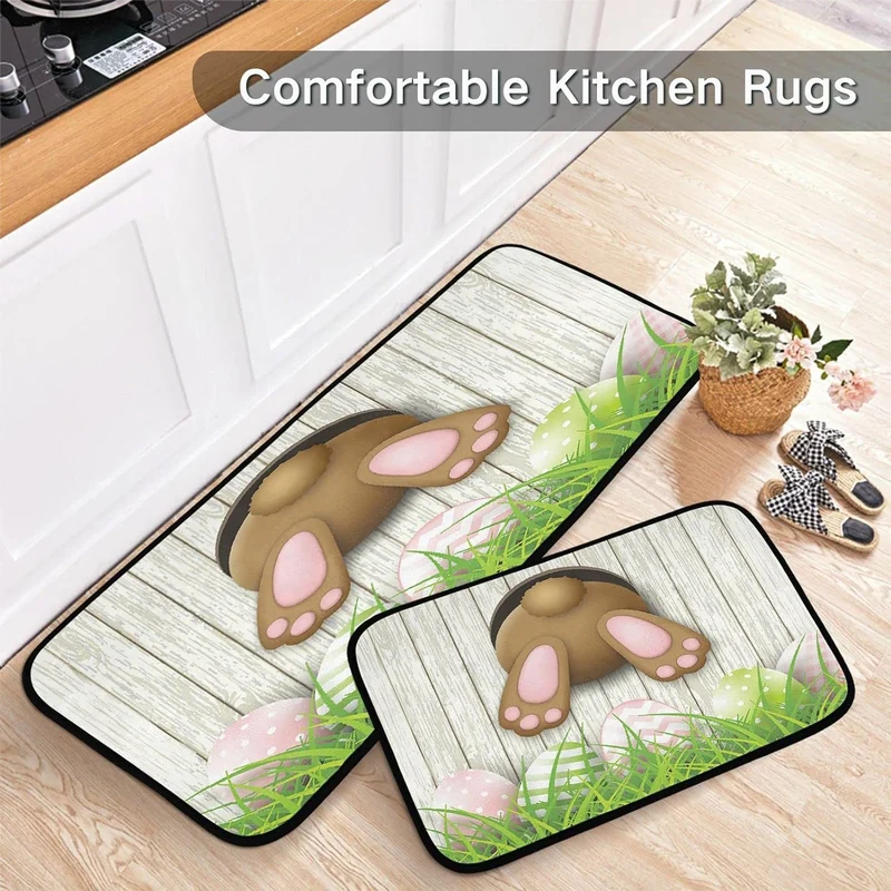Decorative Bunny Print Runner Mat Stornfield