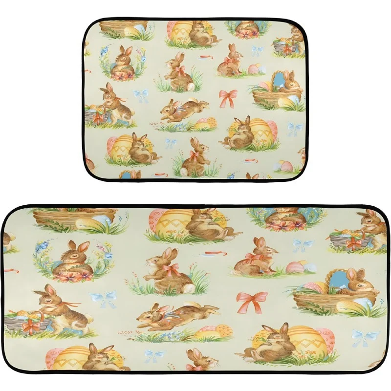 Decorative Bunny Print Runner Mat Stornfield