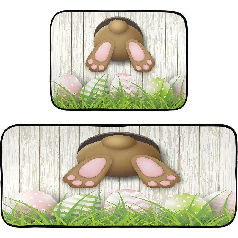 Decorative Bunny Print Runner Mat Stornfield