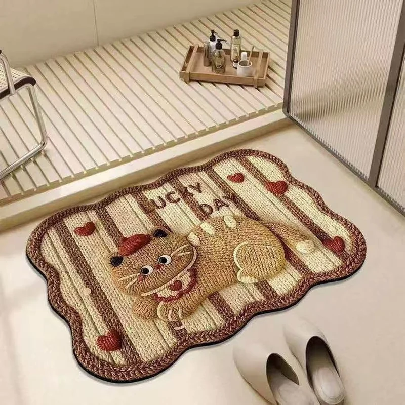 Cute Zebra-Themed Decorative Floor Mat Stornfield