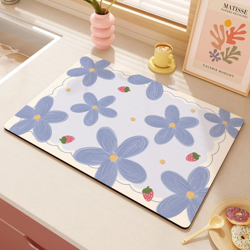 Cute Heart-Themed Kitchen Mat Stornfield