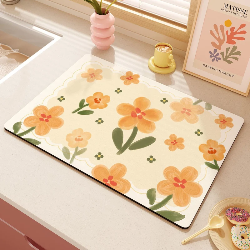 Cute Heart-Themed Kitchen Mat Stornfield