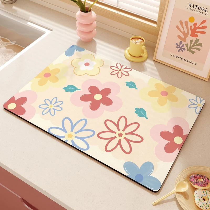Cute Heart-Themed Kitchen Mat Stornfield