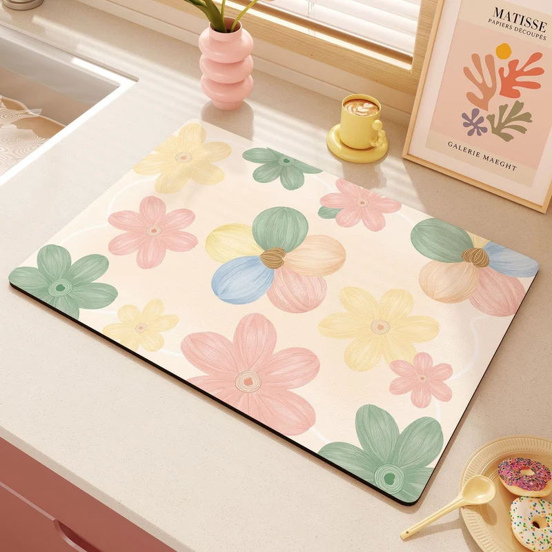 Cute Heart-Themed Kitchen Mat Stornfield