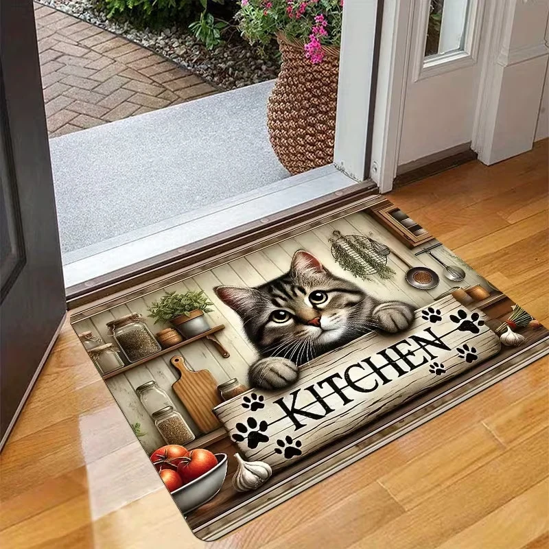 Cute Cat-Themed Doormat Stornfield