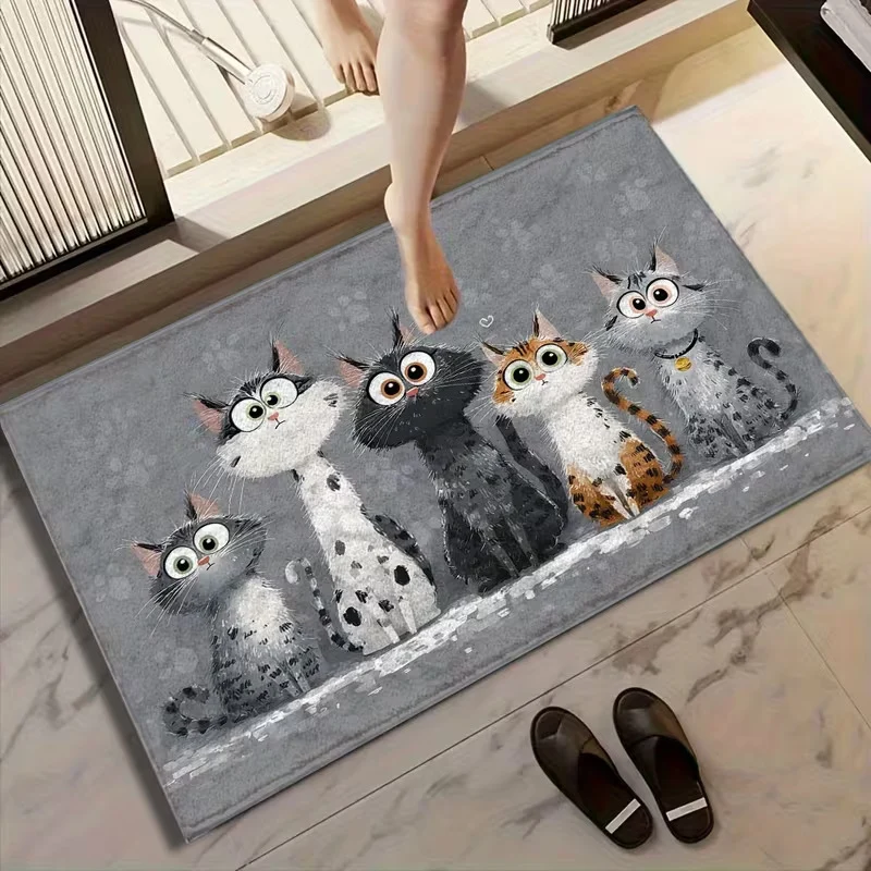 Cute Cat-Themed Doormat Stornfield