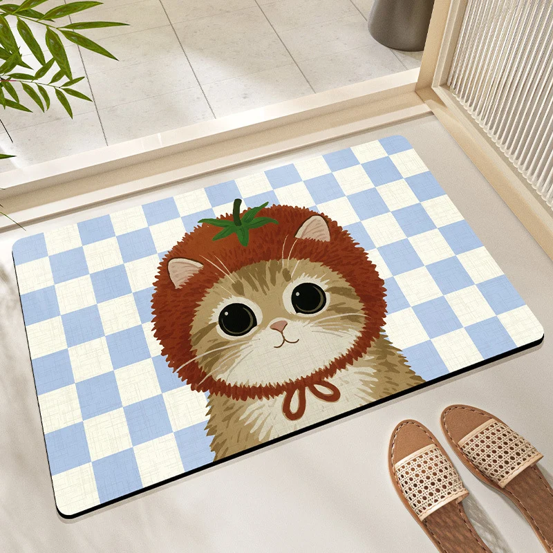 Cute Cat Print Bath Mat Stornfield