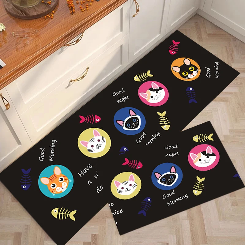 Cute Bear-Themed Kitchen Mat Stornfield